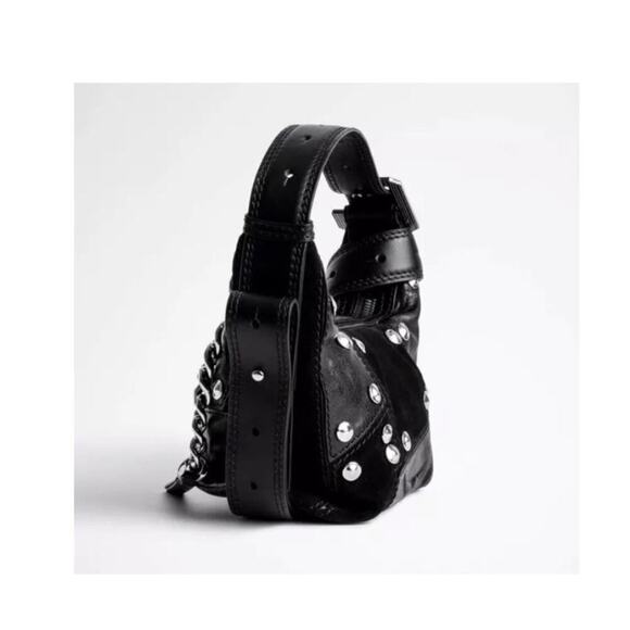 Zadig & Voltaire Le Cecilia Patchwork Stud Bag. - Picture 2 of 9
